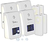 newgen medicals LED-Nachtlicht Kinder: 4er-Set 2in1-Ionisator-Luftreiniger &...