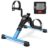 Under Desk Pedal Exerciser Mini Bike für Beine/Arme - faltbarer Peddler mit...
