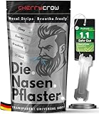 CherryCrow - Die Nasenpflaster | (30 Stück) Premium Transparent Nasal Strips...