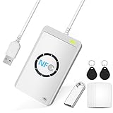 USB NFC RFID Reader Writer Kartenleser Chip RFID Lesegerät Fast NFC Reader...