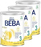 BEBA Nestlé BEBA 3 Folgemilch, Folgenahrung ab dem 10. Monat, 3er Pack (3 x...