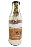 Dinkelbrotmischungen in der Flasche vom Dinkelhof Horstmann, Saatenbrot