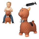 JAMARA 460542 Hüpftier Lama HoppyDoo - Spielzeug für Kinder, Hüpfspielzeug...