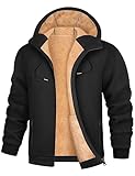 UMIPUBO Sweatjacke Herren Fleecejacke Winter Warm Kapuzenpullover Zipper Hoodie...