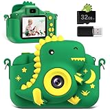 GREENKINDER Kinderkamera,2.0”-Bildschirm Kinder Kamera mit 32GB Karte, 20MP &...