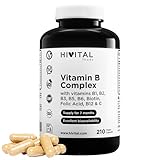 Vitamin-B-Komplex. 210 vegane Kapseln für eine 7-monatige Kur....
