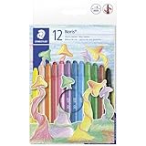 STAEDTLER 221 NWP12 - Noris Club Wachs-Twister, Wachs-Malstifte, 12 brillante...