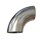 90 Grad Edelstahl Rohrbogen Ø 50mm V2A Schweißbogen Schweißfitting...