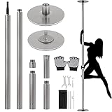 Yaheetech Tanzstange 45 mm, Pole Dance Stange 225 cm bis 274,5 cm...