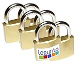 legunto® 6 Vorhängeschlösser – ein Schlüssel für alle - praktisch und...