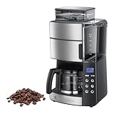 Russell Hobbs Kaffeemaschine mit Mahlwerk Glaskanne [Digitaler Timer, Brausekopf...