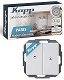 Kopp Paris Jalousieschalter, IP 20, arktis-weiß, 250V~, 651502087
