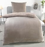 Kuscheli Winter Wende Plüsch Bettwäsche 135x200 Nicky-Teddy Cashmere Touch...