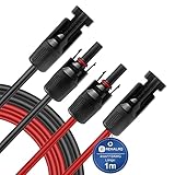 REKALRO Solarkabel 4mm², Solarkabel Verlängerungskabel 1m x 2, Photovoltaik...