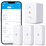 GoveeLife WLAN Hygrometer Thermometer Innen 3 Pack, Smart Temperatur und...