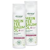 alkmene Mein Teebaumöl Anti Schuppen Shampoo 2x 200 ml weniger Schuppen in 2...