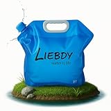 Liebdy® Faltbarer Wasserbehälter 10 Liter BPA frei, Flexibler Wasserkanister,...