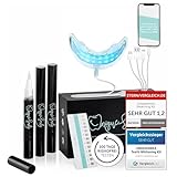 Hochwertiges Teeth whitening kit von UniqueSmile - Testsieger 2023-100 Tage...