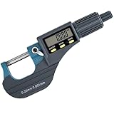 Mcbazel Mikrometer LCD Digitale Bügelmessschraube 0-25mm, 0.001mm Auflösung