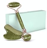 Jade Gua Sha Stein für Gesichtsmassage Guasha aus Natürlicher Jade Stein Jade...