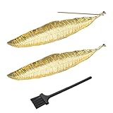 2 Stück Räucherstäbchenhalter Leaf, 21 cm Blätter Ash Catcher, Blätter...