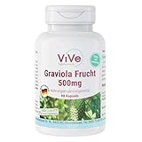 Graviola 500 mg - 90 Kapseln - Quelle für sekundäre Pflanzenstoffe | Qualität...