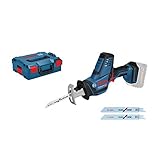 Bosch Professional 18V System Akku Säbelsäge GSA 18 V-LI C (Compact Version,...