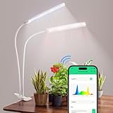 BBSolar Smart Pflanzenlampen LED Vollspektrum Pflanzenlicht 2 Köpfe, 138 leds...