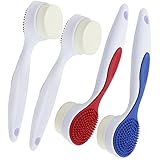 com-four® 2x Doppelseitige Gesichtsreinigungsbürste - Gesichtsbürste für...