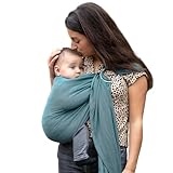 Hoppediz Ring-Sling Tragetuch Baby - ULTRALEICHT - Hüfttrage - Bauchtrage -...