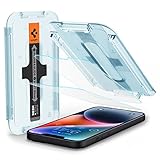 Spigen Glas.tR EZ Fit Schutzfolie kompatibel mit iPhone 14 Plus, iPhone 13 Pro...