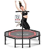 DH FitLife Fitness Indoor Trampolin klappbar ohne Installation | Ø121cm 48 Zoll...