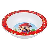 Stor Kids Micro Bowl Super Mario Place Setting, Plastic, bunt, Estándar