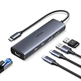 UGREEN 10Gbps USB C hub Ethernet Adapter mit 2*USB C 3.2 ＆ 2*USB A Gigabit...