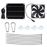 Buyweek Solar Ventilator 6W Solar Lüfter IP65 Wasserdichter mit Solarpanel 12V...