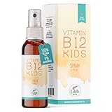 Little Wow® - Daily Vegan Vitamin B12 Spray | Speziell für Kinder I Für 195...