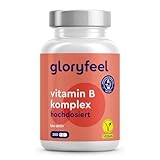 Vitamin B Komplex - 200 Kapseln (7 Monate) - 10-fach hochdosiert - Mit 500µg...