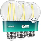 Linkind Ultraeffiziente E27 Lampe Vintage, 7,2W=100W, 2700K Warmweiß mit...