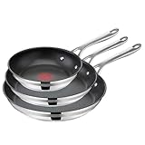 TEFAL JAMIE OLIVER COOK SMART Pfannen-Set 20/24/28cm| E310S3 | Sichere Titanium...