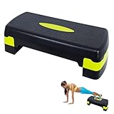 Steppbrett Fitness Aerobic Stepper Höhenverstellbar Step Bench mit 2 Stufen...