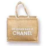 Kultstil Jute Shopper My other bag is Chanel als Einkaufstasche oder...