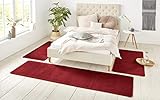 Hanse Home Nasty Teppich Bettumrandung 3-teilig – Bettvorleger Bettläufer...