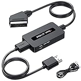 Kirolle Scart auf HDMI Konverter mit Scart und HDMI Kabel, Scart zu HDMI...