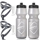 GEMFUL Flaschenhalter Fahrrad mit Trinkflasche 750ml Flasche BPA-frei für MTB...