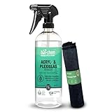 bio-chem Acryl- und Plexiglasreiniger - 750 ml + Mikrofasertuch - Glasreiniger...