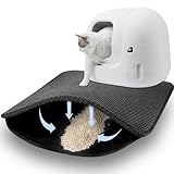 Katzenklo Matte, 46×60cm Wasserdichte Doppelte Matte Katzenklo, Faltbar...