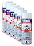 Dynamic24 6x Heizkörperlackspray weiß seidenmatt 400ml Heizung Lackspray...