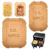 TNOMSNO Airfryer Backpapier für Airfryer Dual Basket 3000 Series, 100 Stück...