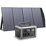 ALLPOWERS Solargenerator R600 mit 200W Solarpanel SP033, 299Wh LiFePO4 Tragbare...