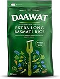 Daawat Extra Long Basmati Rice with Exceptional Length, Aromatic Flavour, Fluffy...